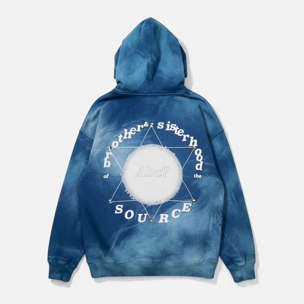 Advisory Board Crystals Source Pullover Hoodie Men's Medium Blue Tie Dye ABC 123